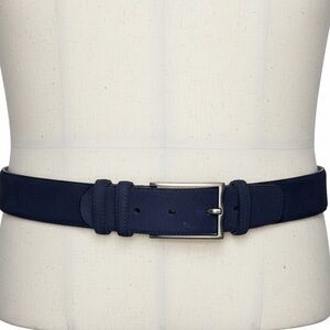 Mezlan Dark Blue Suede & Leather Belt size 44